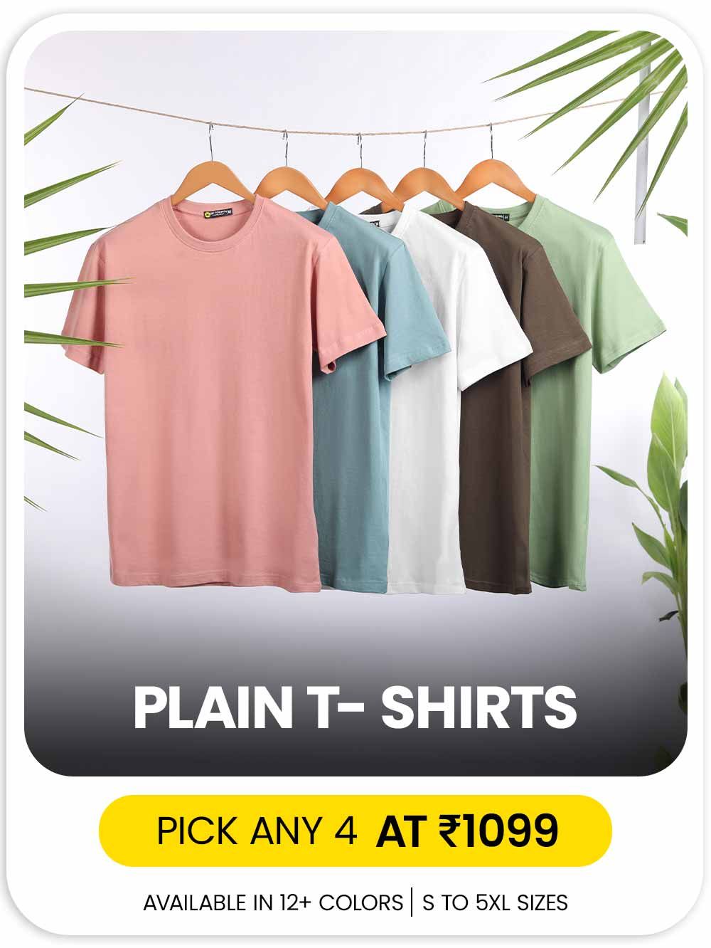 #1 Plain Tee Combo